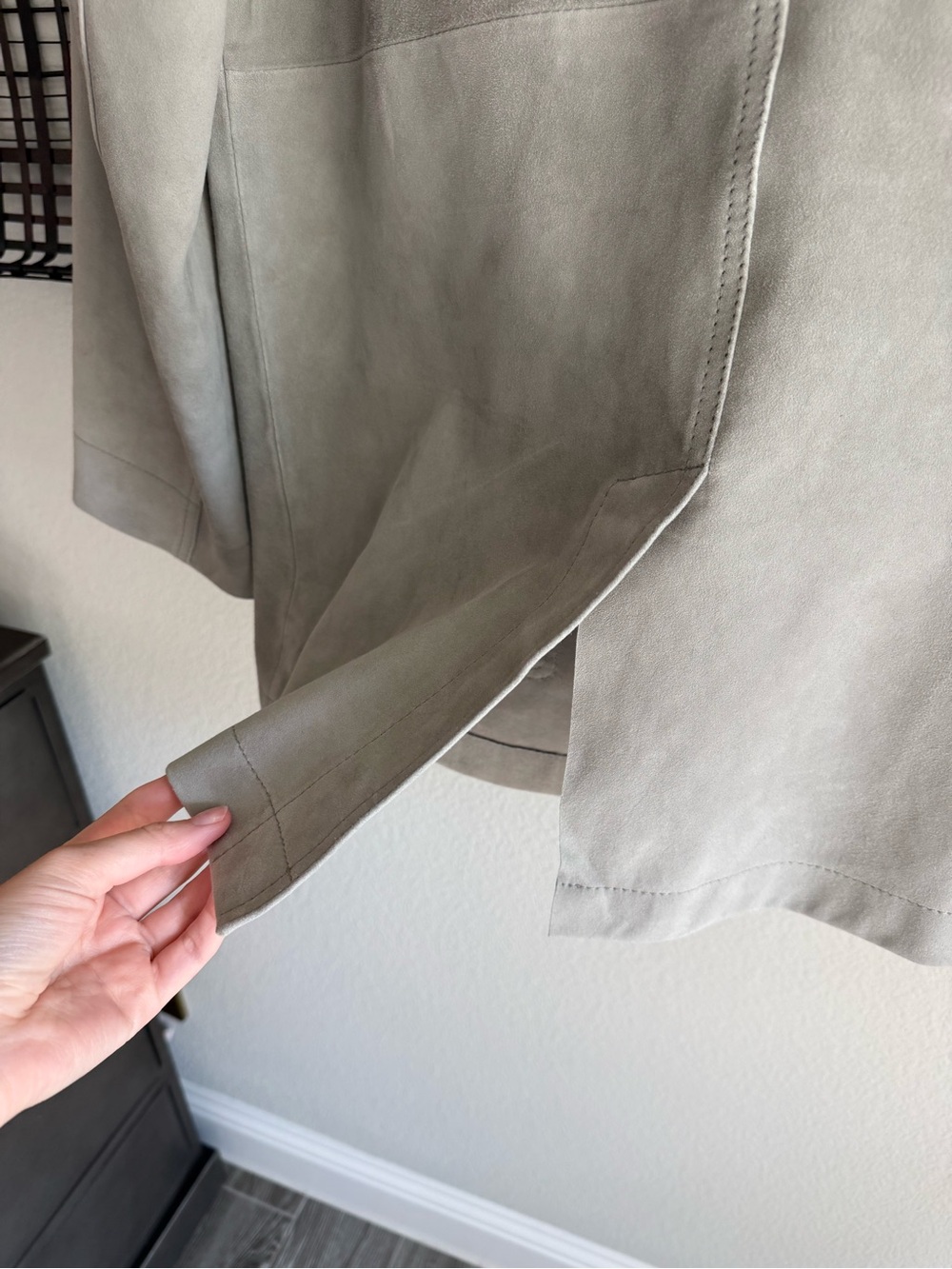 Free people Annalise suede jacket grey - Picture 6 of 8